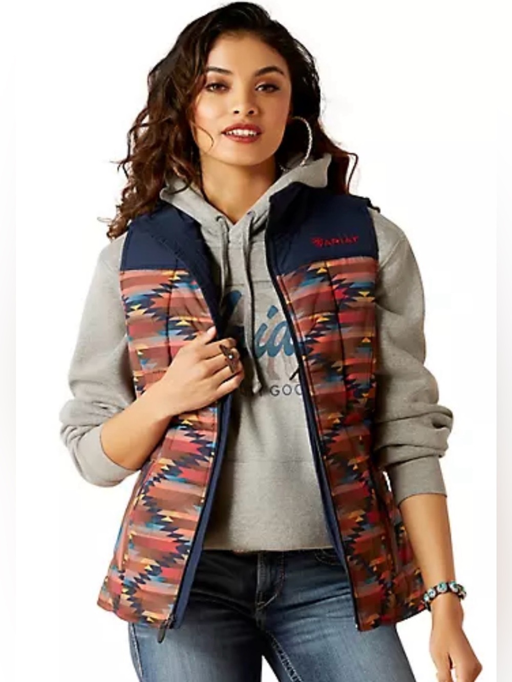 Ariat - NWT - Women's Multi-Color Insulated Vest with Concealed Carry Pocket